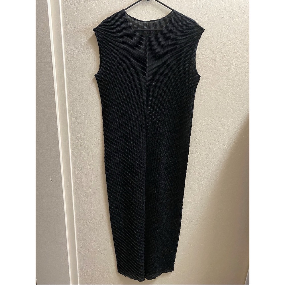 5/$25 - Black sheer slinky maxi/cover up dress